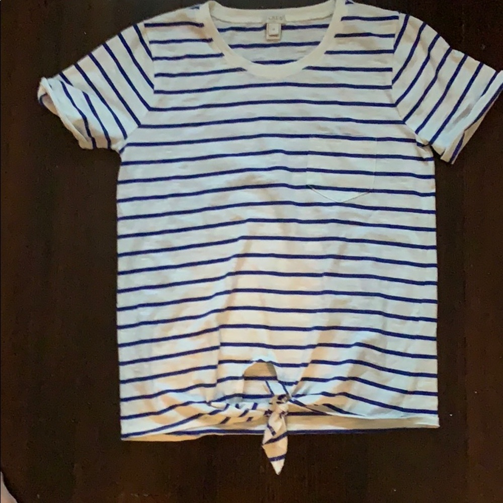 Jcrew front tie tee shirt.